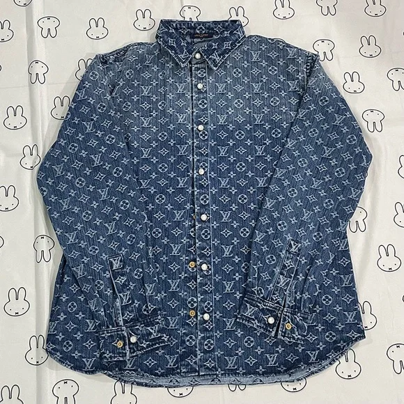Louis Vuitton Denim Print Shirt - Picture 1 of 7